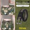 New Arrival: Women's Invisible Elastic Belt for Military Training - Striped Design