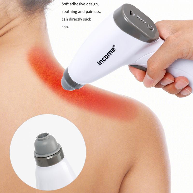 Вакуумный пистолет для баночного массажа Электрический вакуумный насос Массажер для тела USB Перезаряжаемый Инструмент для массажа отрицательным давлением Гуа Ша Присоска