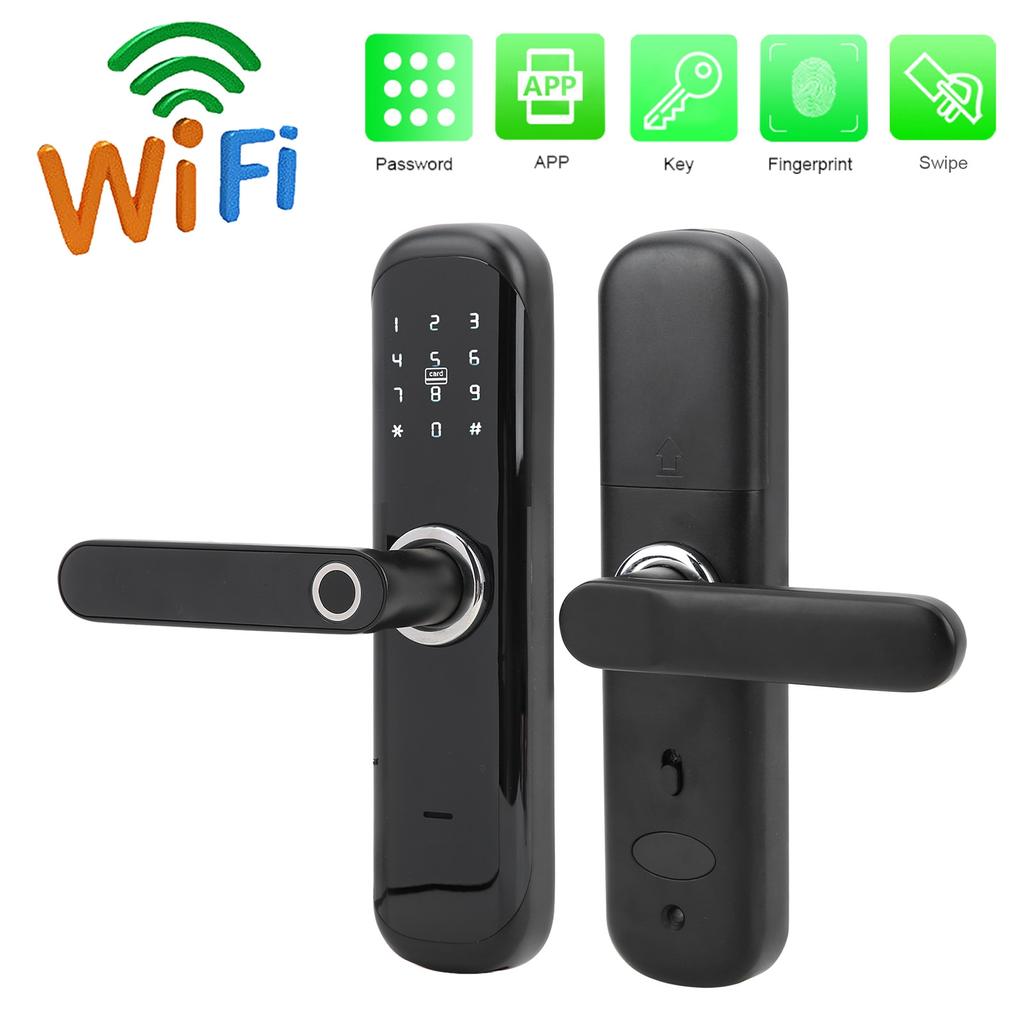 Smart Door Lock Security Fingerprint for TUYA APP Remote Control Electronic Coded for Home Hotel