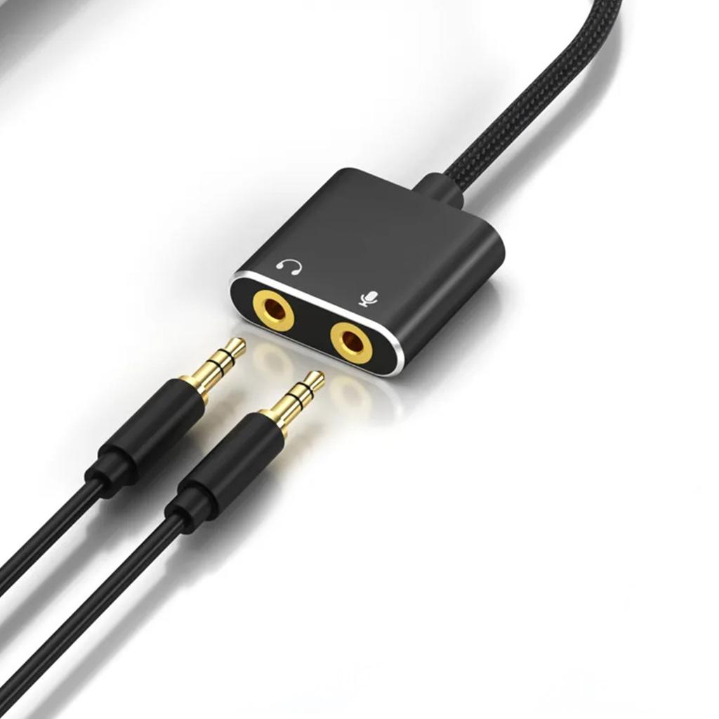Адаптер USB на 3,5 мм USB2.0 Внешняя стерео звуковая карта Конвертер Адаптер с разъемом для наушников и микрофона для ПК
