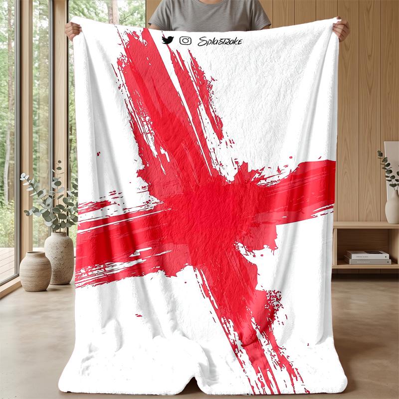 England national football team Theme blanket Soft Flannel Blanket Plush Throw Blanket Cozy Sofa Bed Blanket for Home Decor