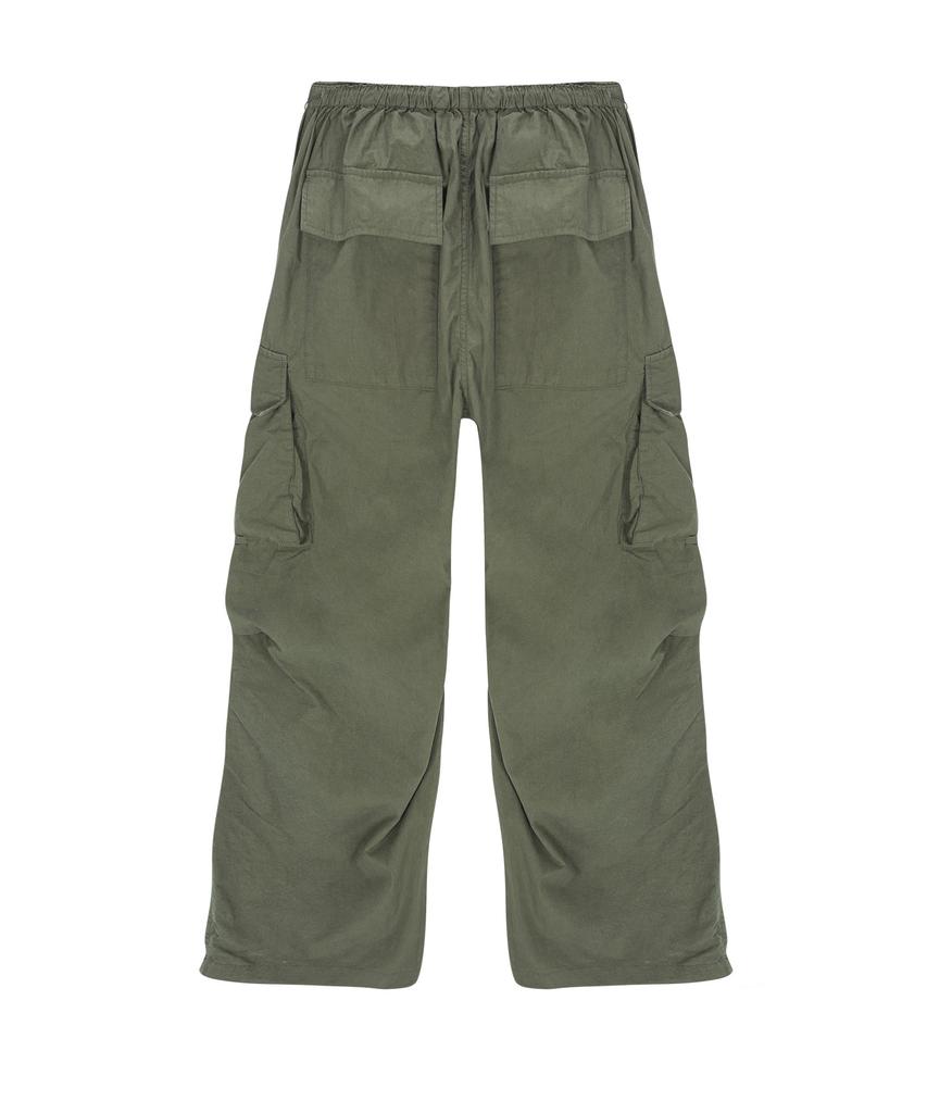 ASIF CALIE Parachute Cargo Pants Deep Khaki