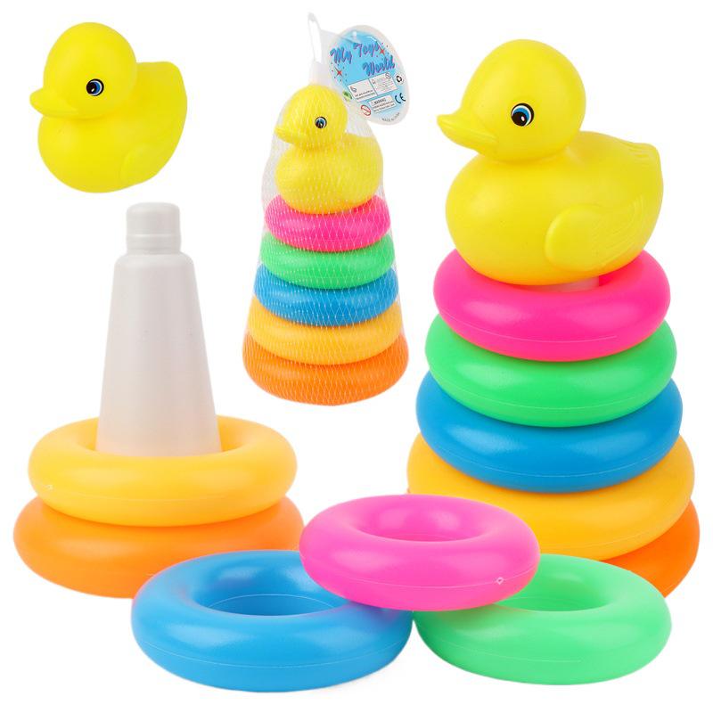 Little Duck Ring Toss Stacking Game for Ages 3-7 – Creative DIY Educational Pretend Play Toy