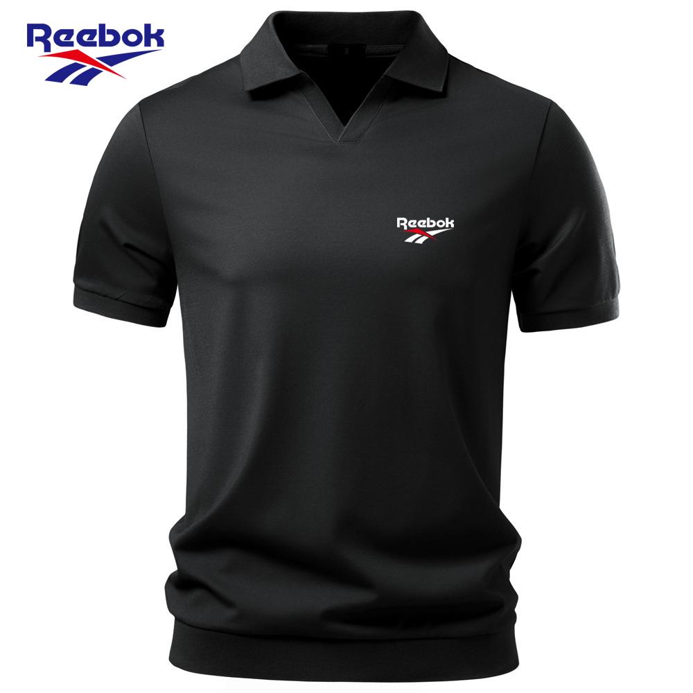 Reebok Вышивка Летняя Тенсель Женская Рубашка-поло Стиль Old Money Шелковистая Скользящее Ощущение Ощущение Падения Деловые Женщины Воротник-поло с Чайкой