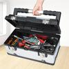 Ящик для инструментов из нержавеющей стали, утолщенный и усиленный автомобильный многофункциональный портативный ящик для хранения домашнего ухода
