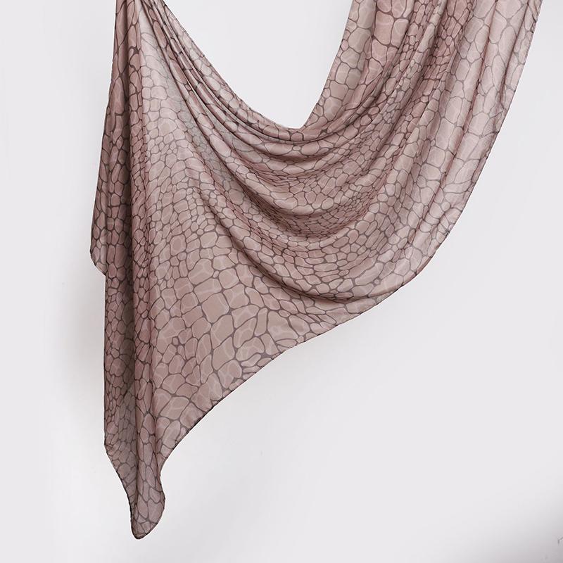 Watercolour Floral Printed Modal Breathable Light Weight Soft Cotton Rayon Viscose Woven Modal Muslim Women Shawl Hijab Scarf