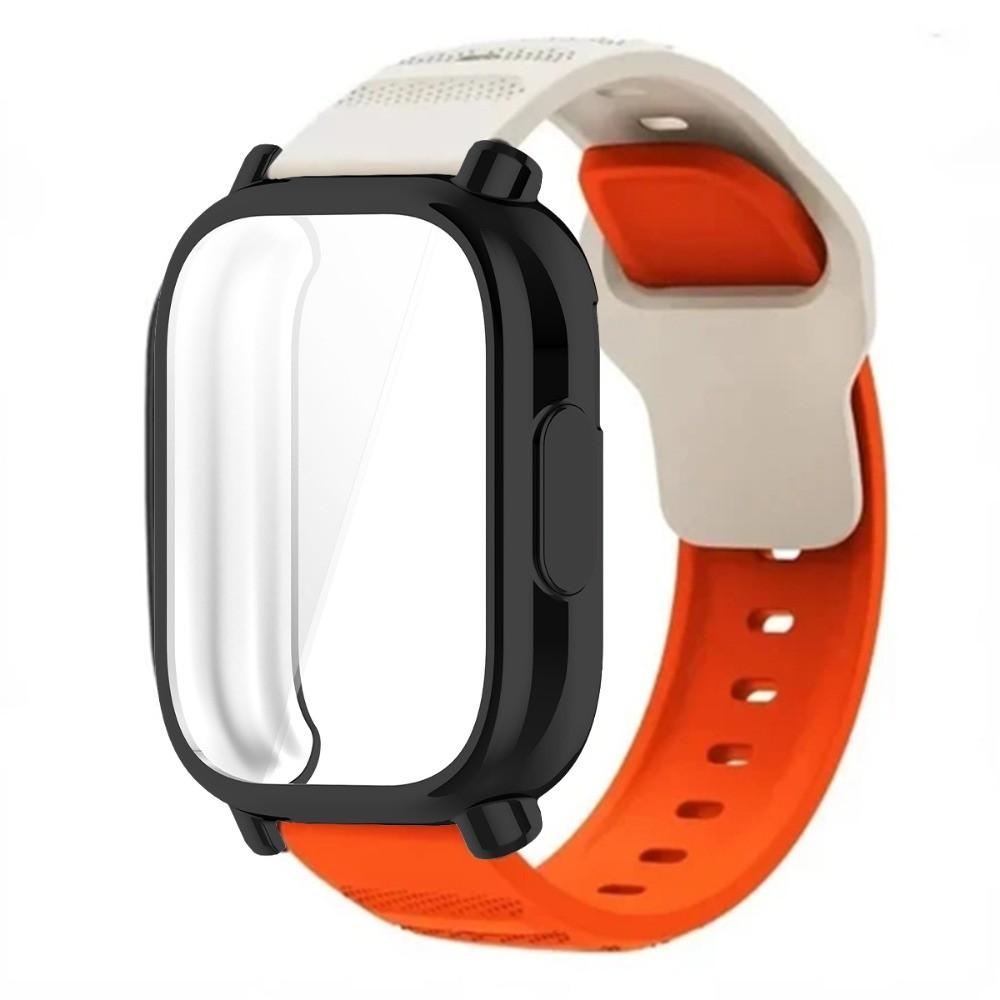 Дышащий силиконовый ремешок+ТПУ защитная пленка для экрана для Redmi Watch 5 Active Band Мягкий чехол для Redmi Watch 5 Lite Спортивный ремешок Correa