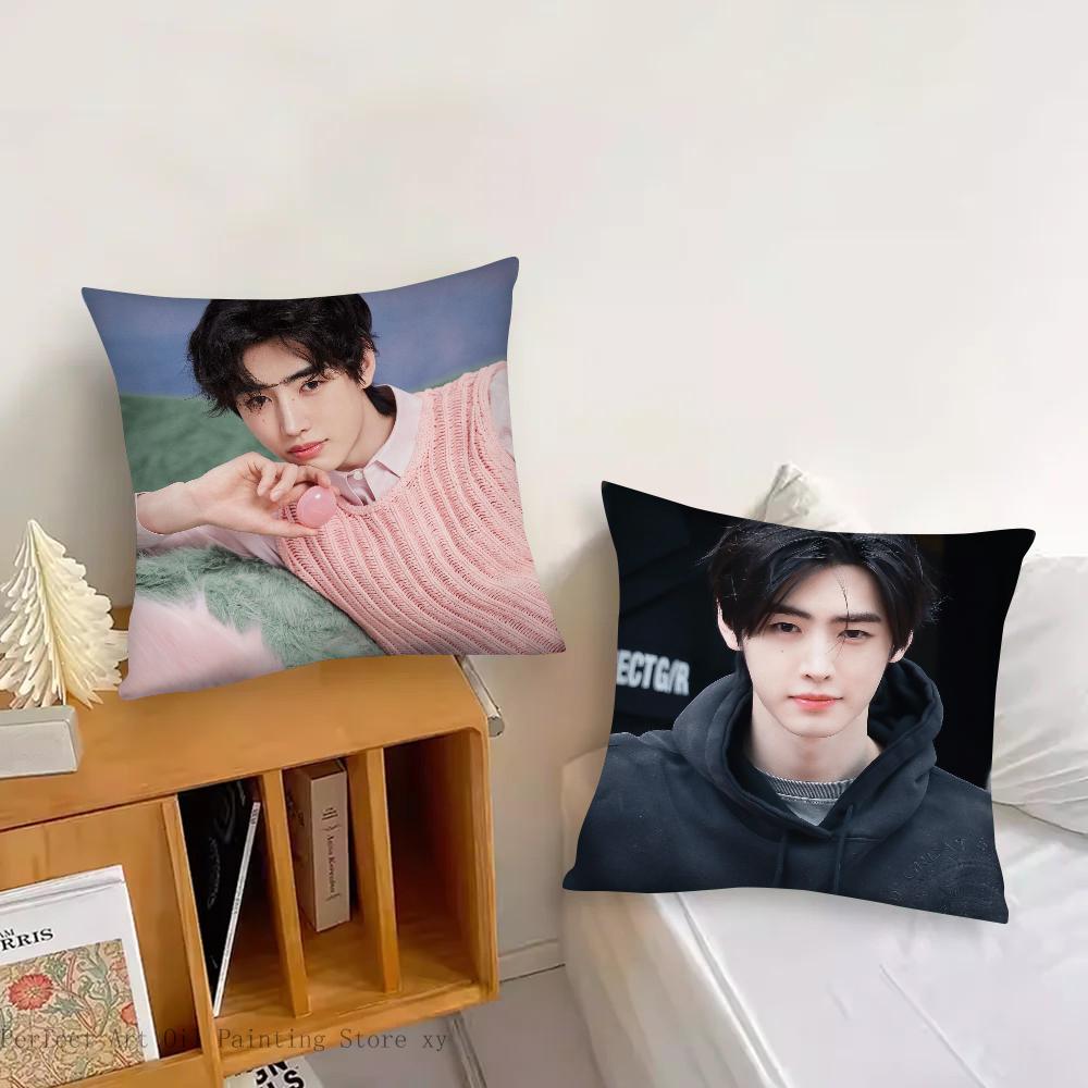 Park Sunghoon Pop Singer Pillow Case Square Pillow Bedroom Sofa Leisure Comfort Cushion Car Living Room Home Decoration 40X40