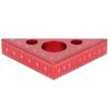 Aluminum Alloy Triangular Ruler Thicken Height Ruler DIY Woodworking Measuring Tool