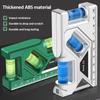 Мини-уровень Высокоточный горизонтальный вертикальный измеритель Метрическая линейка Транспортир Домашний портативный магнитный карманный уровень