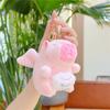 Cute Cartoon Plush Wings Capybara Keychain Kawaii Bag Pendant Hanging Ornaments Accessories Soft Stuffed Doll Toy Keyring Gifts