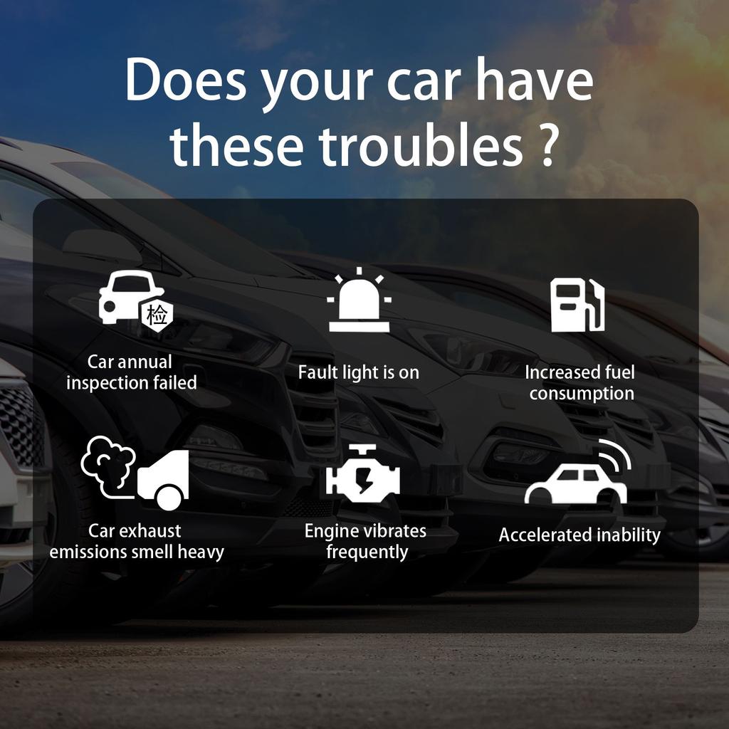 Catalytic Converter Cleaner, Auto Parts Engine Auto Parts Engine Cleaner Exhaust System Pipe Carbon Removal Cleaners 120ml