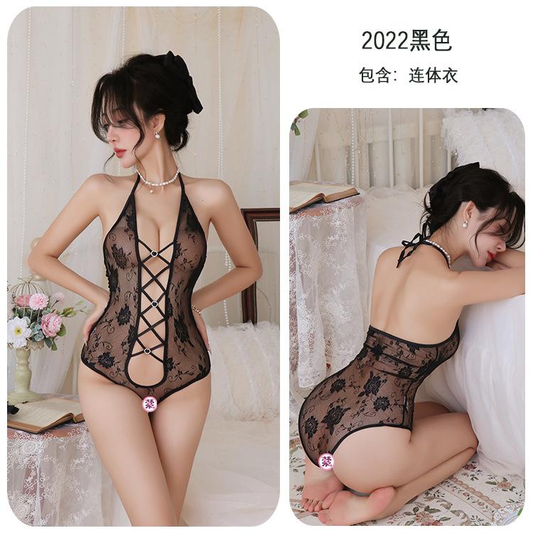 Сексуальное белье сексуальное боди с вырезом на шее пижама перспектива униформа соблазнение костюм чистого желания