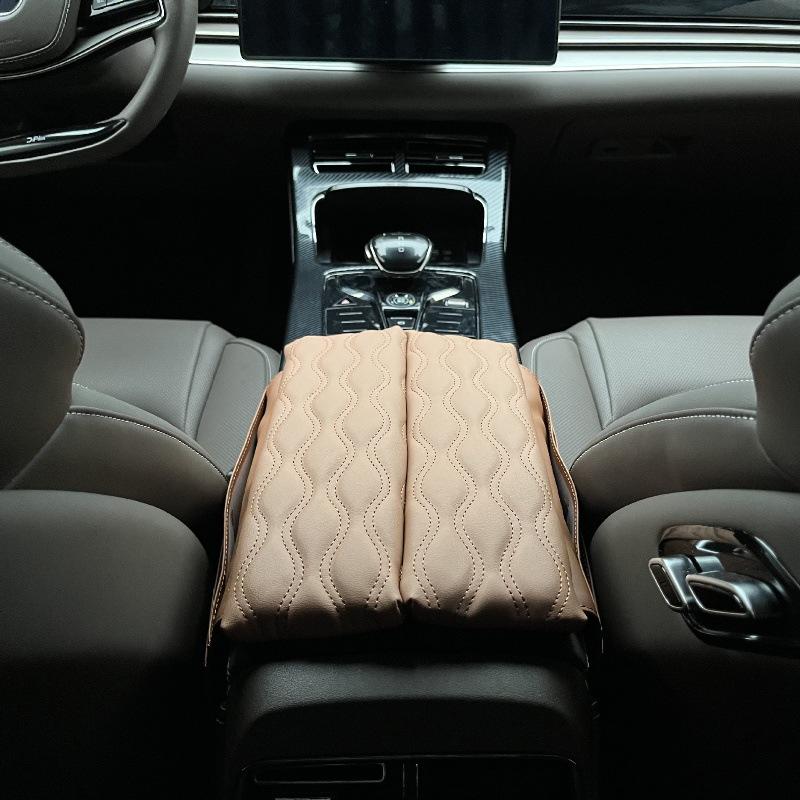 For BYD Han DMI EV - Car Armrest Box Increase Height Pad Cover Central Console Storage Heighten Case Interior Decoration
