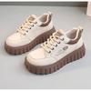 Новые весенне-летние туфли на платформе, увеличивающие рост, женская повседневная обувь, студенческая обувь, противоскользящие белые кроссовки для женщин