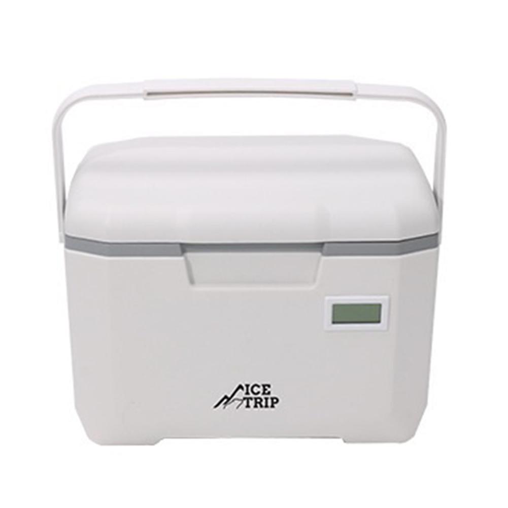 Портативный мини-холодильник 6 л, многофункциональный изолированный морозильник большой емкости с термометром для кемпинга, пикника