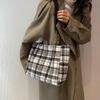 Women's Handbag Simple Design Tote Bag Large Capacity Senior Sense Plaid Versatile Shoulder Handbag