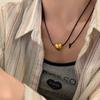Ожерелье Harajuku Love для женщин, сплав, простой кулон в виде сердца, модное ожерелье на тонкой цепочке, популярное корейское женское подвесное украшение, подарок