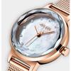 [Julius] Женские наручные часы с сетчатым ремешком Rose Pearl + сумка для покупок JA-1233, популярные корейские часы
