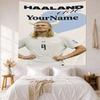 Haaland Custom Your Name Wall Decor Tapestry Art For Pet Memorial Birthdaywedding Party Backdrop Family Gift