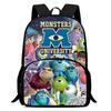 Школьный рюкзак Monsters Power Company Monsters, Inc, многофункциональный, из ткани Оксфорд, легкий, с изображением в высоком разрешении