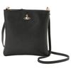 Shoulder Bag Square Crossbody Saffiano Leather SQUIRE NEW SQUARE 51160005 L001N N402 Black [Vivienne Westwood] Women's [Item]
