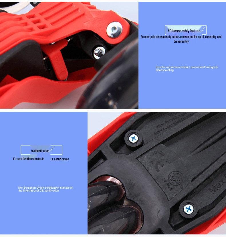 21st Water Ripple Kids' Scooter, Light-Up Wheels, Ages 2-15