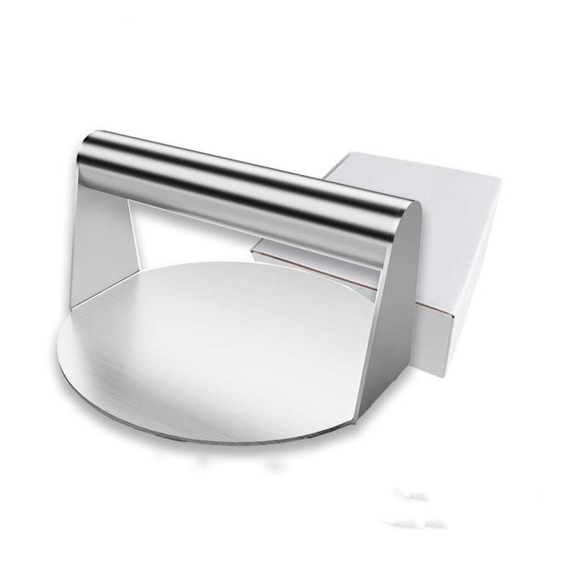 Антипригарный пресс для мяса для бургеровПресс для мяса для гамбургеров из нержавеющей сталиКруглый кухонный инструмент для бургеровАксессуары для пресса для мяса