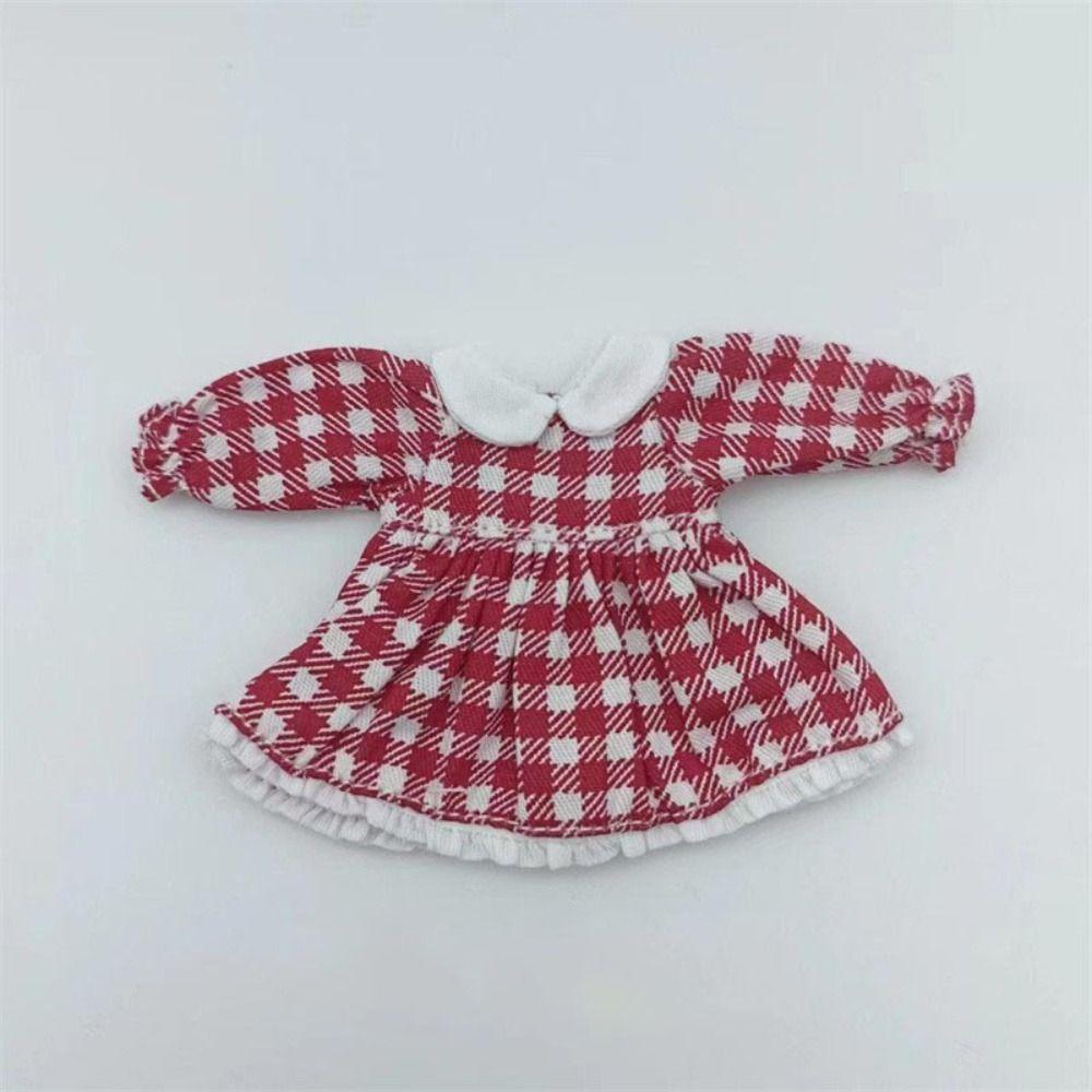 Fashion Pure Color Dresses Puff Sleeve White Cardigan  1/11 OB11 Dolls/1/12 BJD