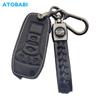 Leather Car Key Cover Bag Protector Case Accessories For Ford F150 F-250 F350 F-450 F-550 Explorer Fusion Mustang Edge