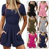 Amazon cross-border Europe, America and 2026 summer and autumn new women's clothing striped shirt bubble sleeves loose top popular women