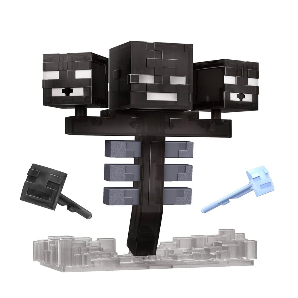 Mattel Фигурка Иссушителя из Minecraft со световыми и звуковыми эффектами и функцией запуска, прибл.. 16,6 см, Возраст 6+, JMP71