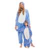 Piżama damska kombinezon kigurumi onesie kostium stich niebieski 145-155 s