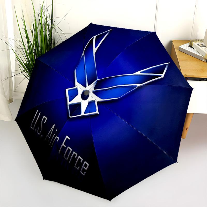 1PC U.s. Air Force Symbol Automatic Umbrella - Suitable Travel Outdoor Portable Umbrella Birthday Gift Daily Essentials