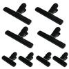 Set of 8 Bag Closure Clips (4 Large, 4 Small) for Food Seal, Moisture Protection, and Drying Prevention, Open Bag Storage, Non-Slip, Suitable for Snac