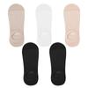 5 пар/лот квадратные сетчатые носки-лодочки для женщин, летние тонкие дышащие сетчатые носки с неглубоким ртом для девочек, дышащие силиконовые носки-лодочки