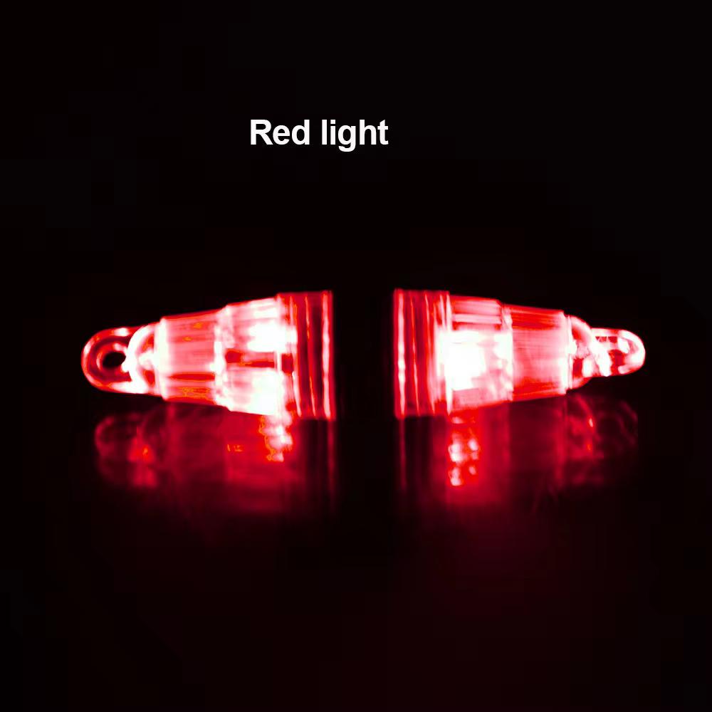 10Pcs/lot 12cm Deep Drop Underwater Fish Attracting Lure LED Fishing Red Blue Green White Flash Light Bait Multicolor