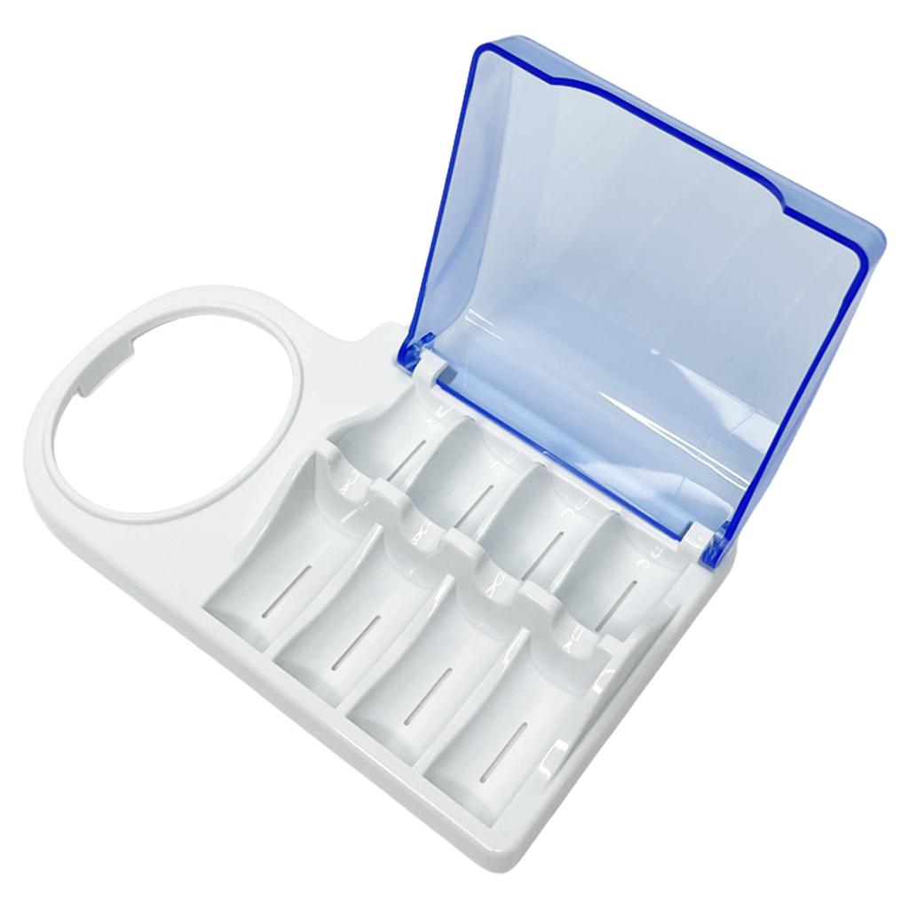 Подставка для электрической зубной щетки с синей крышкой, держатель для электрической зубной щетки для дома и путешествий, принадлежности для ванной комнаты