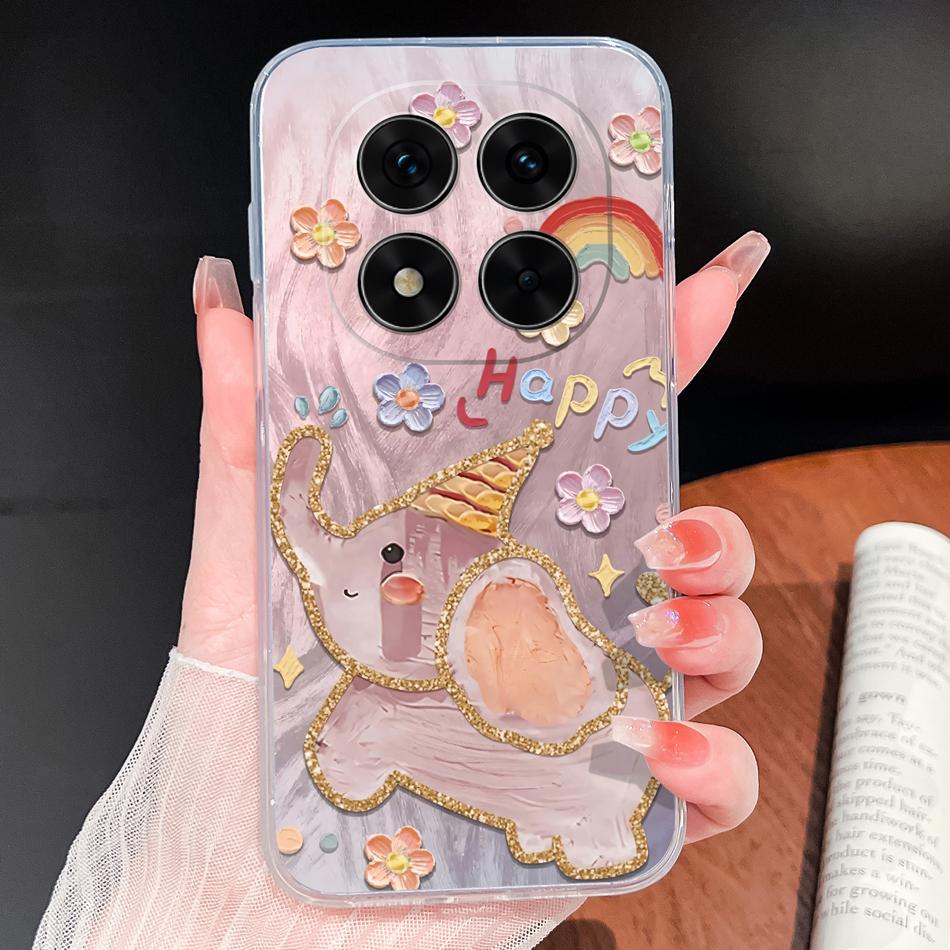 For Xiaomi Poco X7 Pro Phone Case Pretty Butterfly Patterns Soft Slim TPU Clear Silicone Bumper For Poco X 7 Lightweight Funda