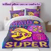 Super Mario Anime Decorative Duvet Cover Set 3PCS Cartoon Printed Bedding Quilt Cover Pillowcases Bedroom Art Collection_LIAN