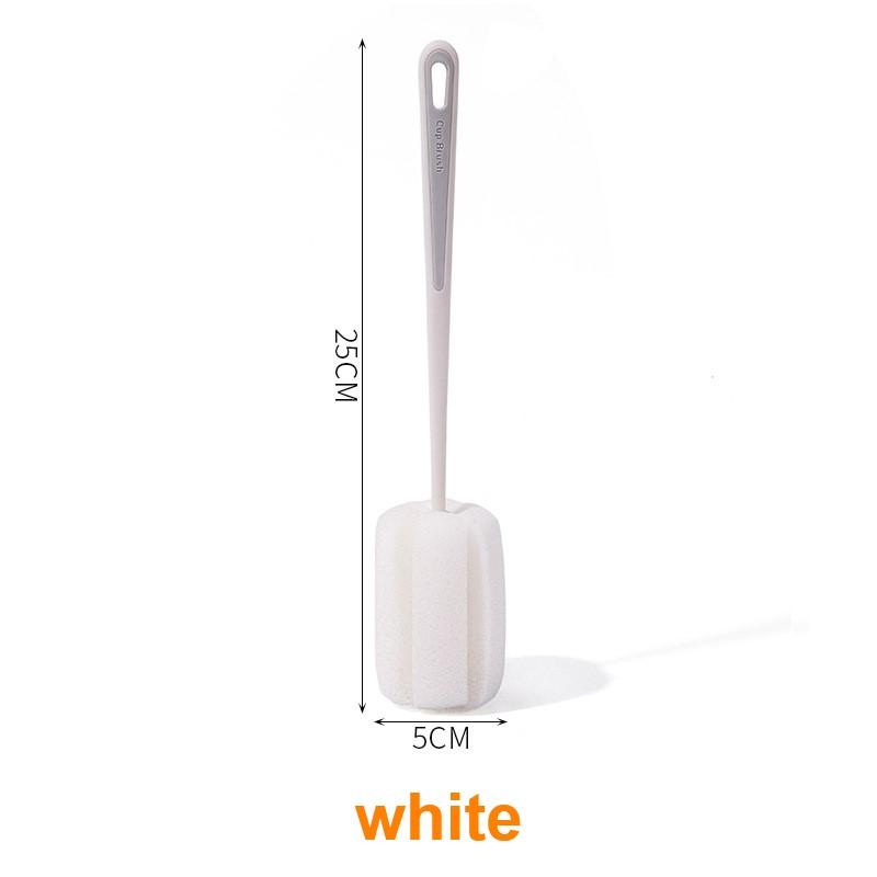 2874 Щетка для чистки чашек, бутылок, винных чашек, чайников, чистка, длинная ручка, щетка для мытья бутылок, удаление пятен от кофе и чая, губчатая щетка