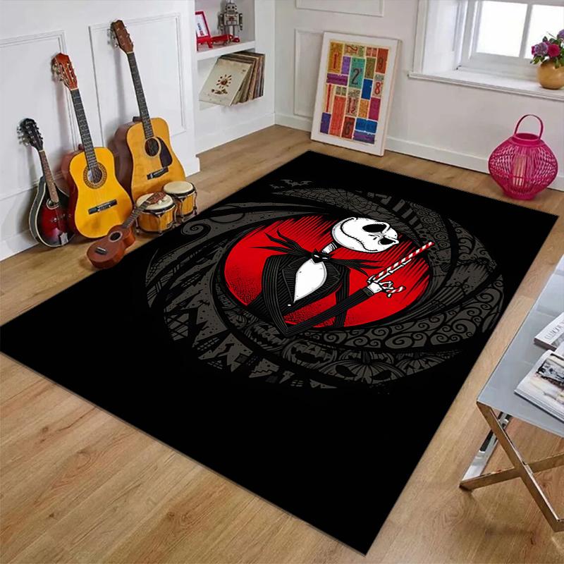 1pc Jack Christmas8 Design Printed Area Rug Carpet for Bedroom Living Room Home Decor Rugs Mat Non Slip Mat Rug for Bedside