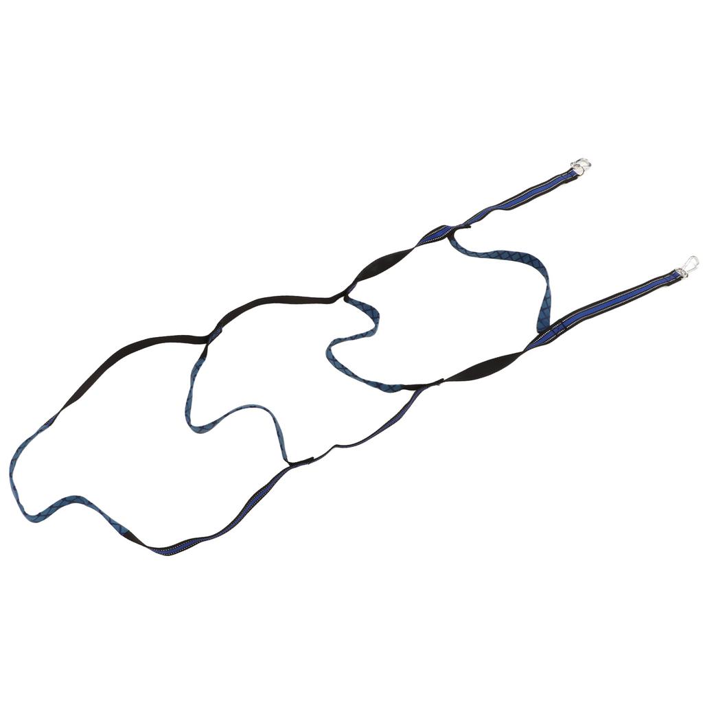 Marine Boat Rope Ladder Boarding Steps with Hooks Nylon Blue Portable Foldable for Yachts Kayaks Inflatable Boats 4 Step