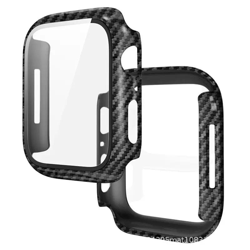 Защитный чехол с текстурой углеродного волокна для Apple Watch 1234567/8910/11SE
