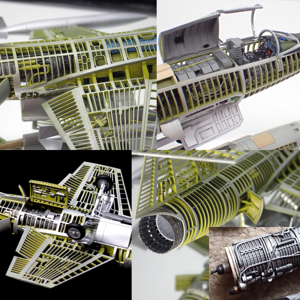 Набор для сборки внутренней структуры 1/72 F-104J