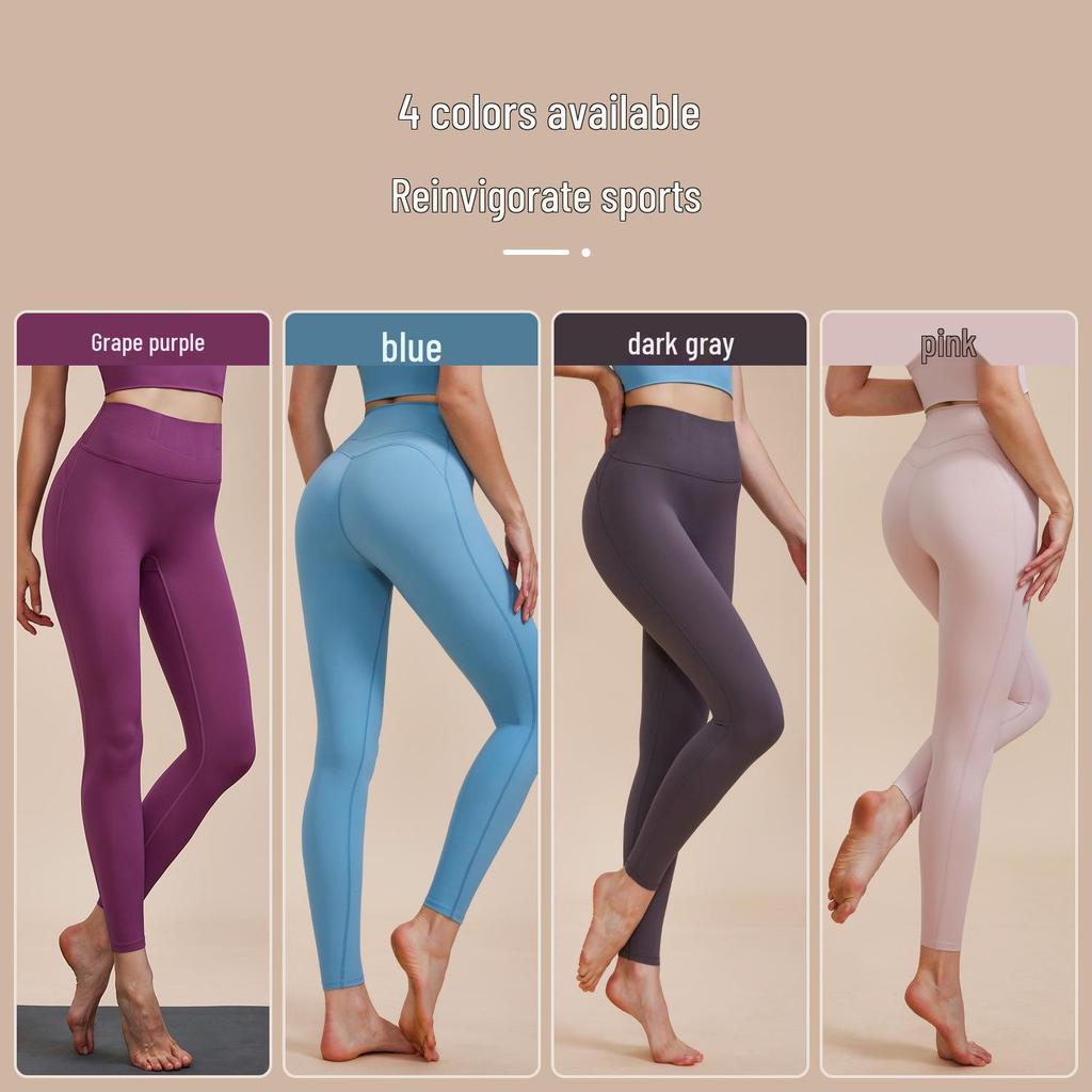Женские леггинсы для йоги с высокой талией, контролем живота, эффектом подтяжки бедер и поддержкой талии - Фитнес-штаны для бега без ограничений