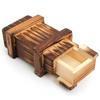 Wooden Puzzle Box Vintage Mechanism Case Children Toys With Secret Drawer Trick Magic Compartment Brain Teaser Projects Toys