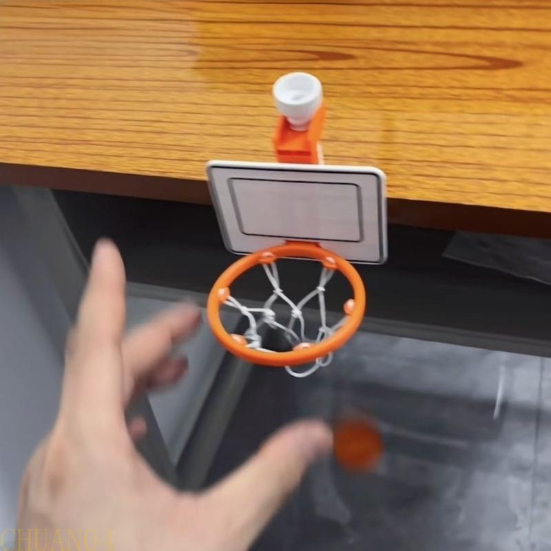 A1A2 Compact Desktop Basketball hoops Set No Drill Installation Desktop Basketball Game Toy for Kids Adults Family Game