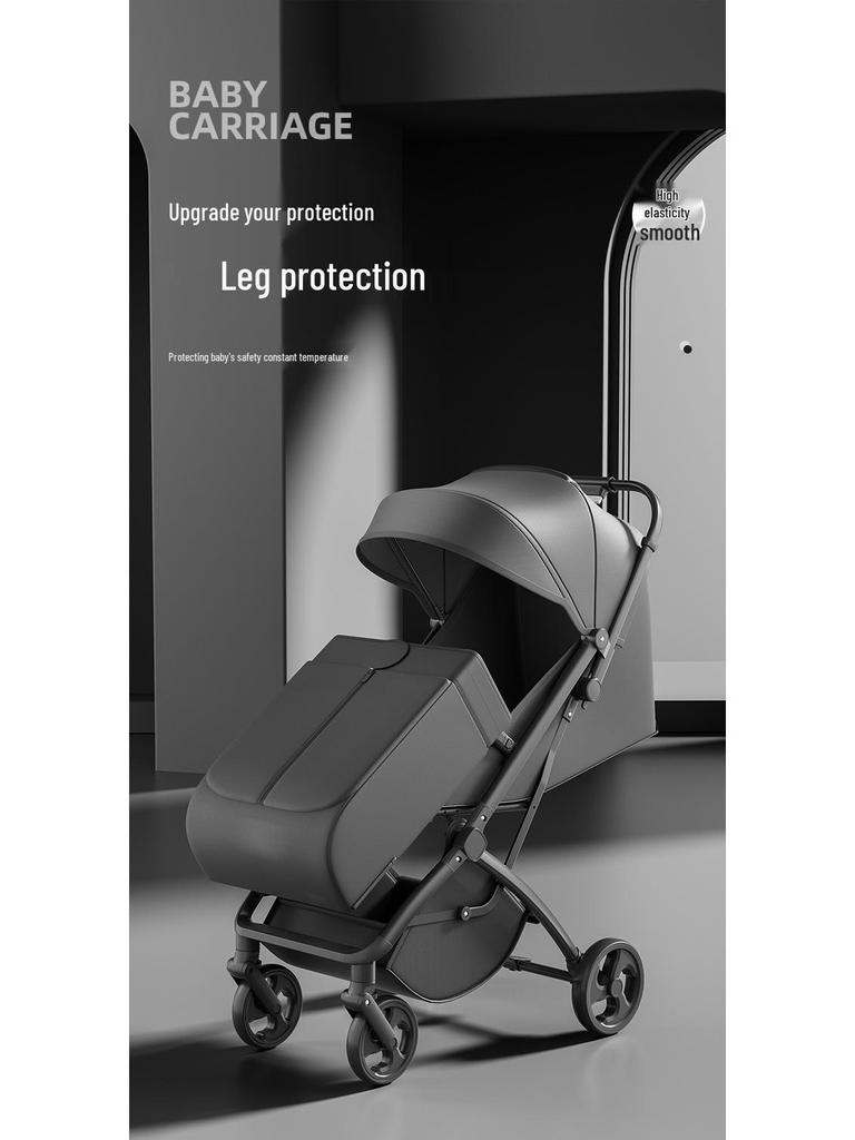 Lightweight Reversible Baby Stroller with Shock Absorption and High Landscape Feature for Newborns.