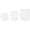 Cotton Canvas Boards for Painting (8x10, 6x8, 6x6 Combo Pack of 9,White)